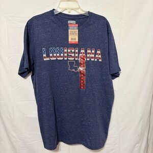 State of Mind Louisiana Graphic Navy T-Shirt